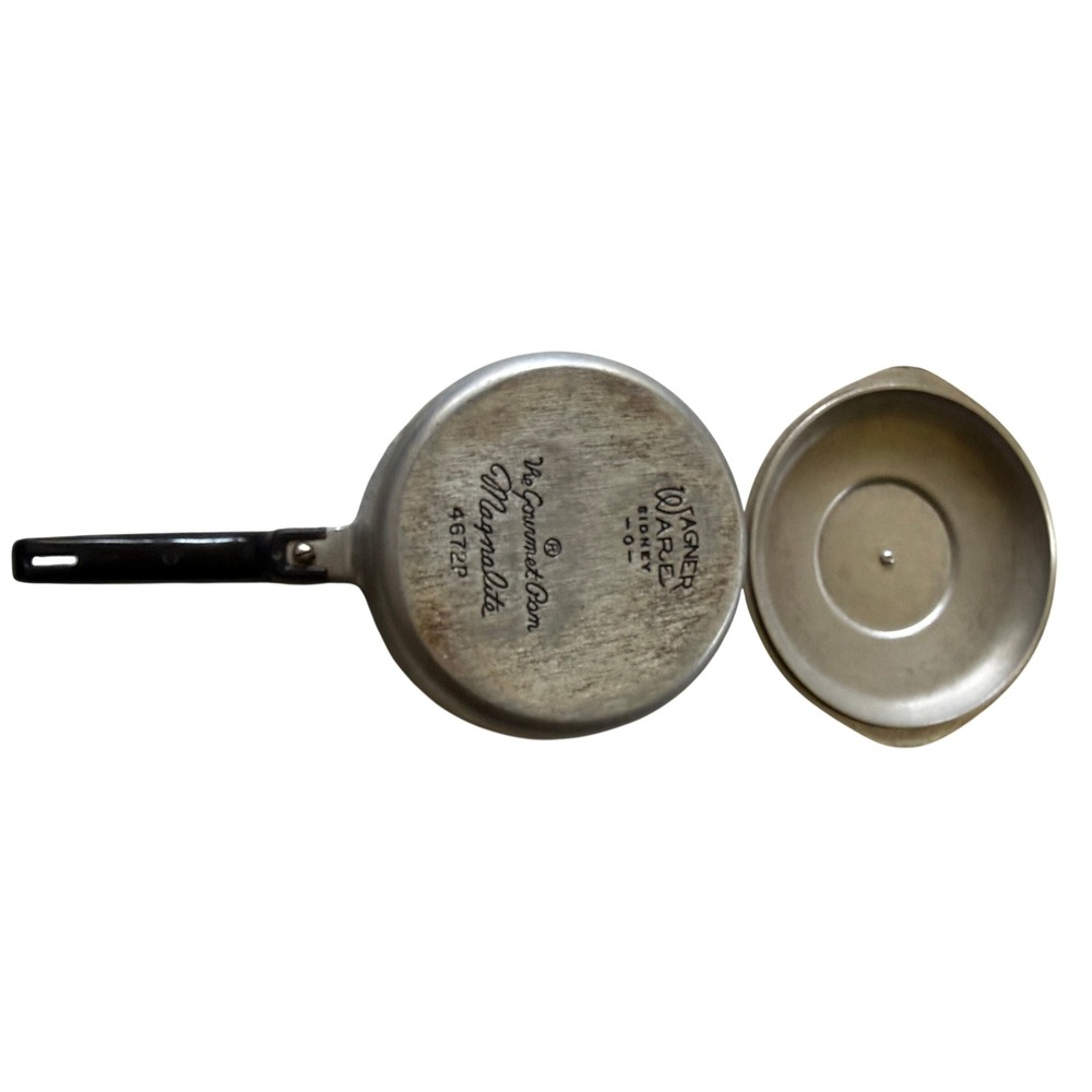 Wagner Ware Magnalite 4672P 2 Qt Saucepan with Lid Vintage Cast Aluminum Pot - Picture 2 of 3